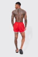 Mens Red Man Signature Runner Swim Short