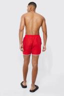 Mens Red Tall Man Signature Runner Swim Shorts