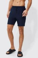 Mens Red Tall Man Signature Runner Swim Shorts