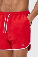 Mens Red Tall Man Signature Runner Swim Shorts