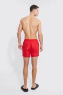 Mens Red Tall Man Signature Short Length Swim Shorts