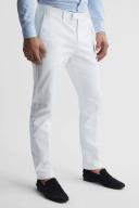 Mens Reiss Eastbury Slim Fit Chinos - White