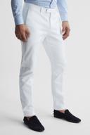 Mens Reiss Eastbury Slim Fit Chinos - White