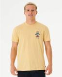 Mens Rip Curl Search Icon Tee Washed Yellow Size XXXL