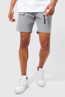 Mens Sage Elastic Relaxed Lightweight Stretch Cargo With Zip