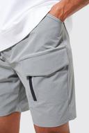 Mens Sage Elastic Relaxed Lightweight Stretch Cargo With Zip
