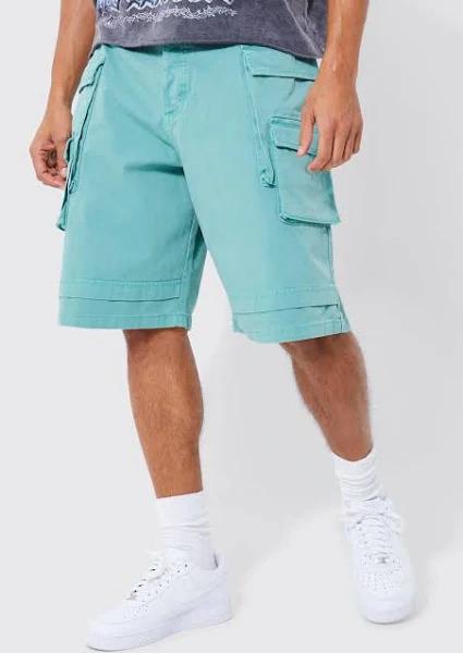Mens Sage Fixed Parachute Cargo Short