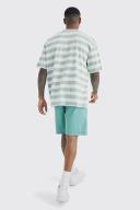 Mens Sage Fixed Relaxed Statement Cargo Pocket Short