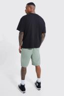 Mens Sage Fixed Waist Relaxed Cargo with Seam Detail