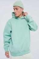 Mens Sage Oversized Scuba Hoodie