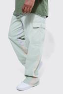 Mens Sage Plus Fixed Cargo Gusset Straight Leg Trouser