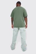 Mens Sage Plus Fixed Cargo Gusset Straight Leg Trouser