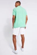 Mens Sage Short Sleeve Oversized Linen Revere Shirt