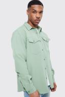 Mens Sage Smart Utility Stretch Overshirt