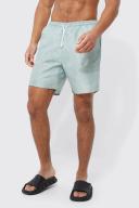 Mens Sage Tall Dragon Print Swim Shorts