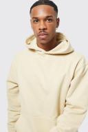 Mens Sand Basic Oversized Fit Hoodie