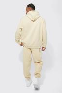 Mens Sand Basic Oversized Fit Hoodie