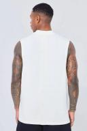 Mens Sand Limited Embossed Drop Armhole Vest