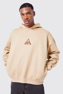 Mens Sand Man Oversized Heavyweight Hoodie