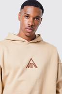Mens Sand Man Oversized Heavyweight Hoodie