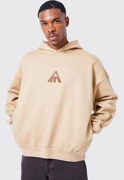 Mens Sand Man Oversized Heavyweight Hoodie