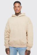 Mens Sand Oversized Heavyweight Hoodie