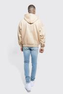 Mens Sand Oversized Heavyweight Hoodie