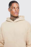 Mens Sand Oversized Heavyweight Hoodie