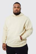 Mens Sand Plus Basic Hoodie