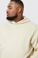 Mens Sand Plus Basic Hoodie