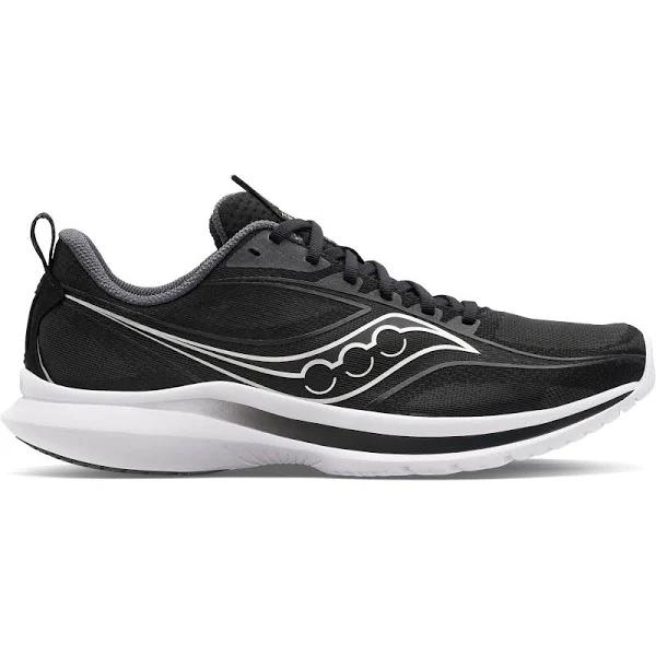 Mens Saucony Kinvara 13/BLACK/SILVER/8