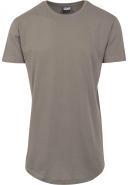 Mens Shaped Long Tee - Asphalt