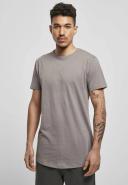 Mens Shaped Long Tee - Asphalt