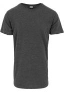 Mens Shaped Long Tee - Asphalt