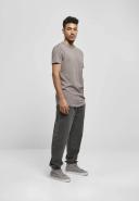 Mens Shaped Long Tee - Asphalt