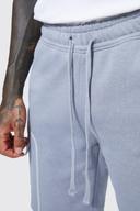 Mens Slate Blue Loose Slanted Cargo Jersey Short