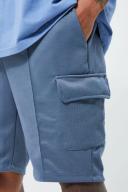 Mens Slate Blue Slim Fit Cargo Short