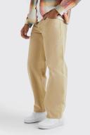 Mens Stone Baggy Rigid Bleached Jean