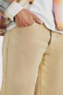 Mens Stone Baggy Rigid Bleached Jean