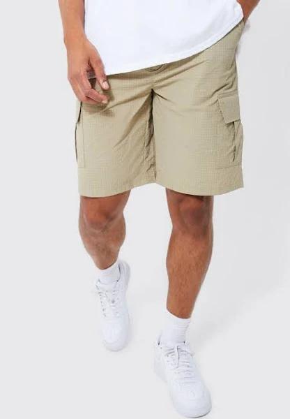 Mens Stone Elastic Bermuda Lightweight Cargo Short