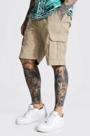 Mens Stone Elastic Waist Cargo Short