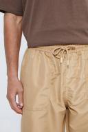 Mens Stone Elastic Waist Relaxed Fit Shell Cargo Trouser