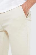 Mens Stone Fixed Waist Skinny Chino Trouser