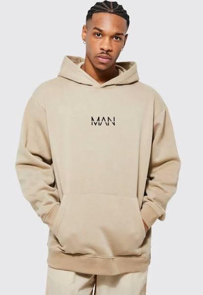 Mens Stone Man Oversized Hoodie
