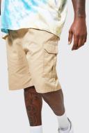 Mens Stone Plus Elastic Waist Cargo Short
