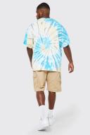 Mens Stone Plus Elastic Waist Cargo Short