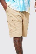 Mens Stone Plus Elastic Waist Cargo Short