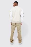 Mens Stone Relaxed Fit Overdye Jeans
