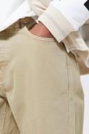 Mens Stone Relaxed Fit Overdye Jeans