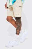 Mens Stone Relaxed Fixed Waist Cargo Short